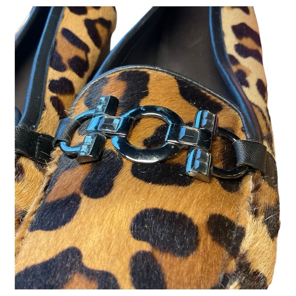 Stuart Weitzman Leopard Pony Hair Jewel Embellished Loafers | Size 11 $370 - Picture 6 of 7